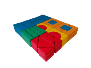 Colorful Figures 26 elements foam set 180x150x30 cm